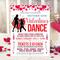 Customizable Valentine's School Mother Son Dance Ticket and Flyer Bundle Template